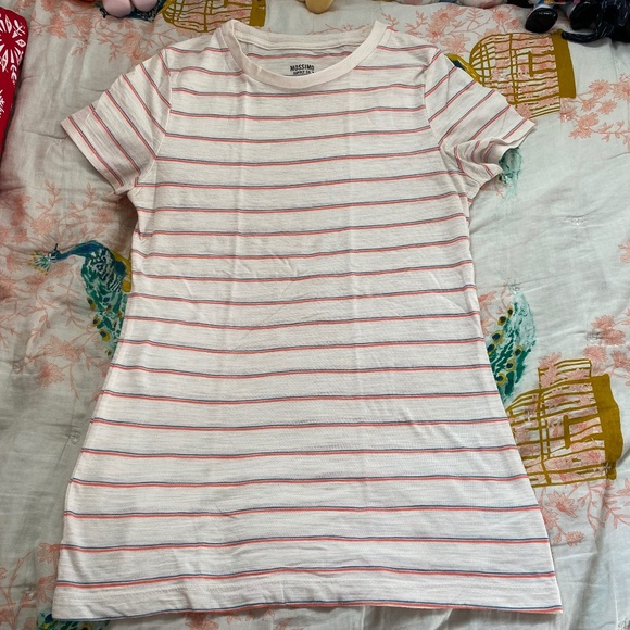 Orange Cream Striped Tee - Picture 1 of 2